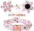 Elegant little tail Birthday Dog Collar, Cute Detachable Dog Collar with Flower, Gift Pet Collar Adjustable Dog Collar for Small Dog...