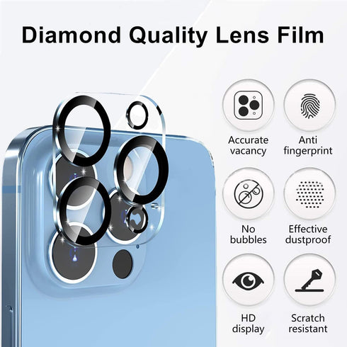 "5 in 1 Compatible with iPhone 15 Series (1pcs Clear Case +2pcs Screen Protectors +2pcs Camera Cover) 2023 (15 Pro Max)...