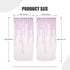ICYANG Lavender Curtains Lilac Leaf Purple Vine Willow Tulle Room 78.6 x 39.3 Inch Sheer Drape Panel Valances for Living Room Bedroom Balcony Door...