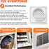 4" Louvered Dryer Vent Cover by Beaquicy - Outdoor White Exhaust Cap with Aluminum Built-in Pest Guard Screen & Screws for 4 Inch Opening Hood Duc...