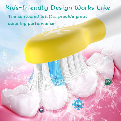 Kids Toothbrush Replacement Head Compatible with Philips Sonicare Kids Replacement Heads, Fit Philips Sonicare Toothbrushes for Children Boy Gril ...