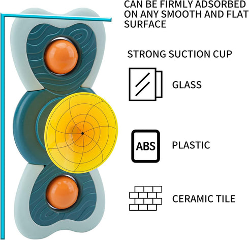 Suction Cup Spinning Top Toy, Toddler Travel Baby Toys 12-18 Months, Sensory Toys for Toddlers 1-3, Birthday Gifts for 1 Year Old and 2 Year Old B...