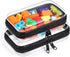 2 Pack Zippered Hard Pouch, Clear Plastic Storage Box Containers Small Toiletry Bag, Clear Hard Shell Zipper Case for Small Items, Toys, Building ...