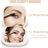 MY BEAUTY LIGHT Compact Mirror, Lighted 1X/3X Magnifying 2-Sided Travel Makeup Mirror, Portable Bright Pocket Mirror for Handbag and Purse, USB Ch...