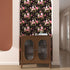 Black Floral Wallpaper Peel and Stick Wallpaper Vinyl Wallpaper Stick and Peel Pink Floral Contact Paper for Cabinets Waterproof Self Adhesive Wal...