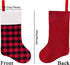 LimBridge Christmas Stockings, 6 Pack 18 inches Buffalo Plaid with Plush Cuff, Classic Stocking Decorations for Whole Family, Red and Black...