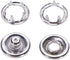 ONLYKXY 50 Sets 9.5mm/0.37inch Snap Buttons, Metal Ring Snaps, Snap Fasteners Kit, Hollow Prong Buckle (Silver)...