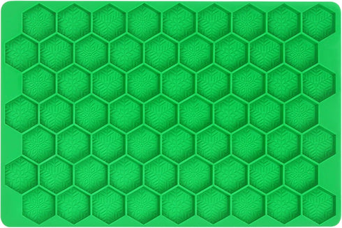 Hexagon Snowflakes Silicone Baking and Candy Mold with Scraper - Snowflake Molds Silicone for Gummies,Chocolates, Ice Cubes and Homemade Treats...