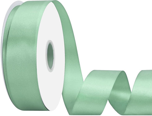 Double Faced 1-1/2 inch Sage Green Satin Ribbon 100 Yards Satin Ribbon Ideal for Gift Wrapping Flower Bouquet Crafts Weddings Floral Arrangements ...