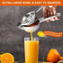 TEZZ Upgrated Extra Large Lemon Squeezer, Heavy Duty Handhelp Orange Juicer with 3.47'' extra big Filter Bowl, Stainless Steel Hand Press Citrus J...
