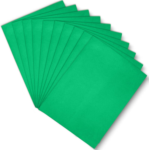 GREEN EVA Foam Sheets, 9 x 12 Inch, 2mm Thick Handicraft Foam Paper for Arts and Crafts, by ACTIVITYya - 10 Sheets...