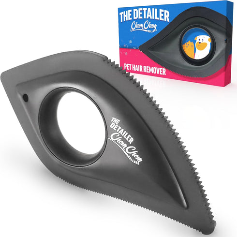 Chom Chom Detailer Tool- Scraper for Pet Hair Remover and Lint - ChomChom Cat and Dog Hair Remover for Furniture, Couch, Carpet, Clothing and Bedd...