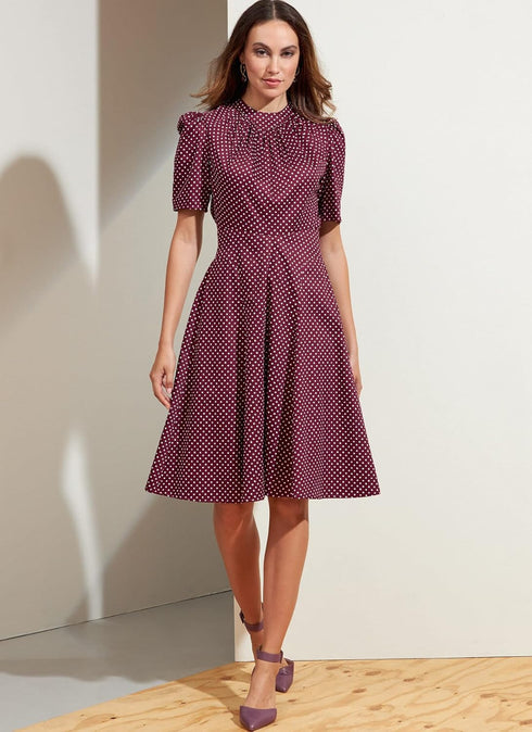 Vogue Misses' Semi-Fitted Dress Sewing Pattern Kit, Code V1862, Sizes 8-10-12-14-16, Multicolor...