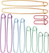 12 PCs Cable Stitch Holder for Knitting 6 Size Colorful Aluminum Yarn Stitches Holder Set Locking Knitting Needle Knitting Stitch Holders 6cm/9cm/...