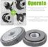 Gear Type Self-Locking Angle Grinder Flange Lock Nuts M14 Thread Quick Release Nut Clamping Equipment Power Tool Accessory, Silver...
