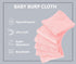 8 Pack Large Burp Cloths for Baby - 20" by 10" Ultra Absorbent Burping Cloth, Hand Washcloths, Newborn Towel - Milk Spit Up Rags - Burpy Cloths fo...