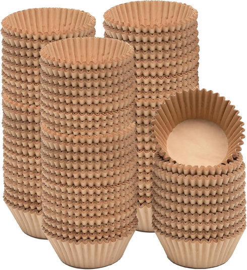 qiqee 1000pcs Natural Cupcake Liners Muffin Linner No Smell, Food Grade Baking Cups?Standard Size?...