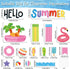 Hello Summer Bulletin Board Decorations Summer Pool Classroom Bulletin Board Border Hawaiian Beach Paper Cutouts for Classroom Window Wall Home Of...