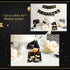 36 Pcs Black and Gold Birthday Party Favors Silverware Holder Bags Paper Utensil Cutlery Holder Disposable Knife Fork Spoon Sleeves Pocket for Hap...