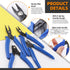 4Pcs Jewelry Pliers Tool Assortment Kit, Jewelry Bead Crimping Pliers, Flush Cutter Jewelry, Split Ring Pliers and Wire Cutter Tool for Beading Ne...