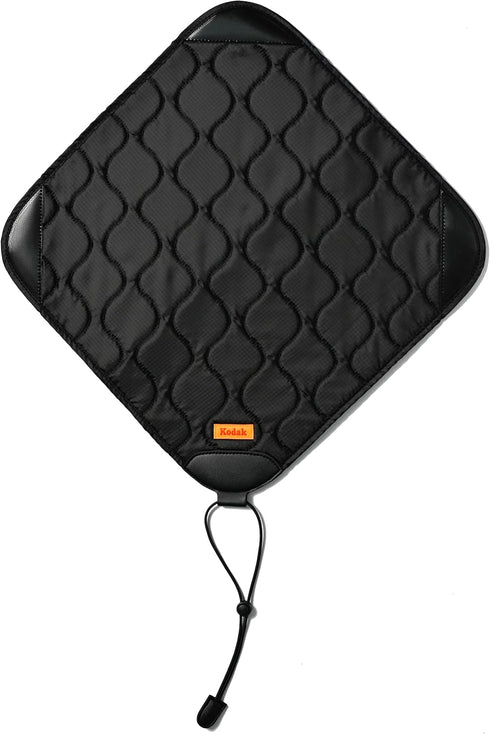 KODAK Camera Wrap Size L 38.5x38.5cm - Water-Resistant, Anti-Scratching and Dust-Free Protective Cloth for SLR Camera, Tele Lens (Black) [ONE Item...