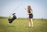 Flirt Pole for Dogs - Safe & Strong for Large Breeds w/Non-Bungee Cord - Spring Pole for Tug of War, Interactive Play & Puppy Training - Heavy-Dut...