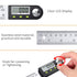 Neoteck Digital Angle Finder Ruler 8 inch/200mm Stainless Steel Digital Protractor with Data Hold Function and Zeroing Resetting LCD Display Elect...