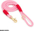 5FT Baby Pink Marine Dog Leash - Durable Brass Hook, Indestructible Braided Rope, Ideal for Puppies, Small, Medium, Large Dogs...