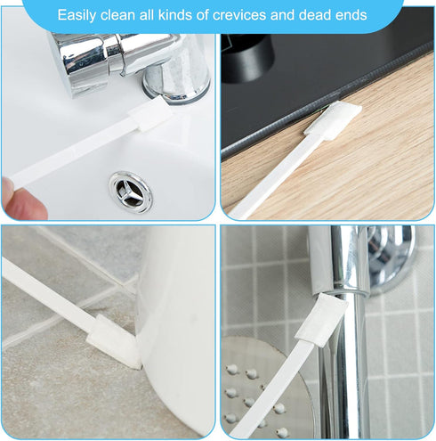 Disposable Crevice Cleaning Brushes, Disposable Toilet Bowl Brushes Crevice Hole Brushes Detail Cleaning Brushes for Toilet Corner, Window Groove,...