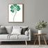 Posterizer 1 pcs-minimalist four-leaf clover sweet design poster 2-Floral & Botanical Art- Gift for Men Women Entrepreneur Teens -Chic Home Decor-...