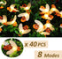 Solar Bee String Lights 20ft Outside, 40 LED Honeybee Fairy Lights Outdoor, Waterproof Solar Powered Bee Lights for Patio Yard Garden Grass Decor,...