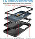 Anloes Case for Oneplus 12R 5G(2024), Phone Case Heavy Duty Shockproof Dustproof Rugged Protective, 3 in 1 Bumper Cover for One Plus 12R (Black).....