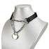 Goth Choker Necklaces for Women, Black Choker and Heart Padlock Day Collar with Key, Black PU Leather Choker Collar for Women...