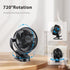 Clip on Fan, 5000mAh USB Charging Portable Battery Fans, 6Inch Quiet USB Personal Desk Fan, 3 Speeds, 720° angle adjustment, Small Stroller Fan fo...