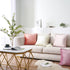 Top Finel Decorative Throw Pillow Covers 18x18 Set of 2, Cream White Couch Square Pillow Covers for Sofa Bed, Soft Velvet Cushion Covers with Pom ...