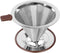 Pour Over Coffee Dripper, Reusable Paperless Coffee Filter,Professional Stainless Steel Drip Cone Brew Coffee Strainer,Upgraded Double Micro Mesh ...