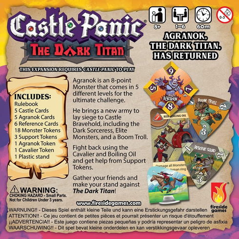 The Dark Titan ?Castle Panic Expansion ?Board Game for Adults and Family ?Cooperative Board Game ?Ages 8+ ?for 1 to 6 Players...