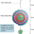 Mandala Wind Spinners Hanging 12 inch 3D Metal Garden Wind Sculptures & Spinner Indoor Outdoor Garden Decoration Crafts ornament Wind Spinner for ...