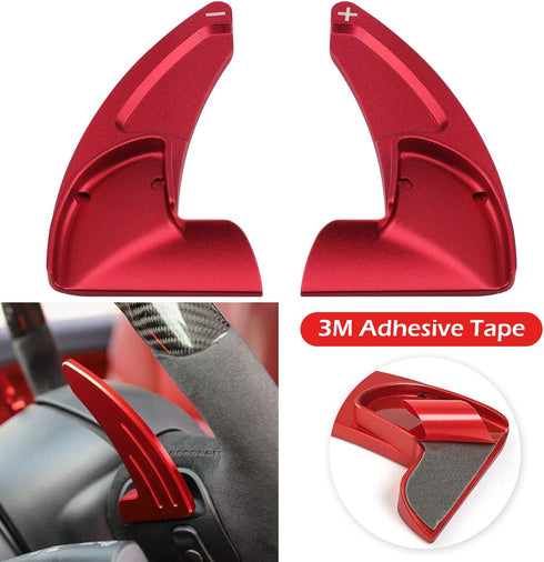 For Dodge Challenger Charger 2015-2024 Interior Accessories Decoration Steering Wheel Shift Paddle Extended Trim Cover+Air Conditioner Switch CD B...