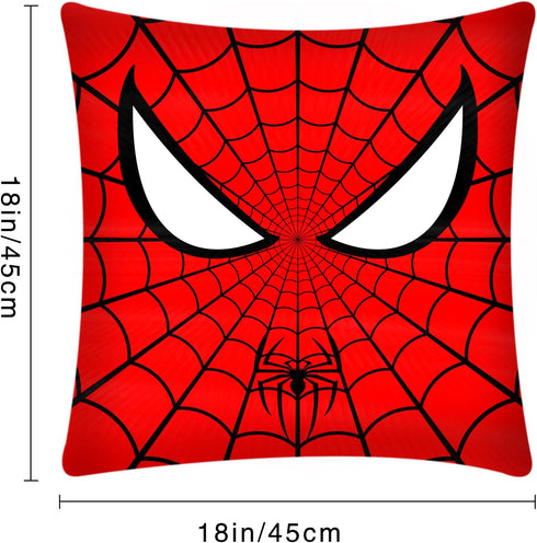 Spider Velvet Throw Pillow Covers, 18"x18" Spider Throw Pillow Covers for Sofa Bedroom Office Chair Couch Living Room Decorations...