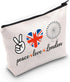TSOTMO London Gift London Trip Accessories Bag London Eye Cosmetic Bag London Britain Journey Gift (PEACE London)...