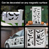 Whaline 16Pcs Halloween Refrigerator Magnets Black Bat Fridge Magnets Happy Halloween Magnet Bat Stickers Decorative for Locker Home Locker Garage...
