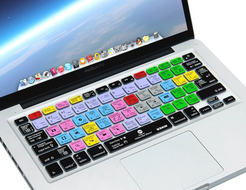 XSKN Adobe After Effects Shortcuts Keyboard Skin Hot Keys AE Keyboard Cover for MacBook Air 13 & MacBook Pro 13 15 17, Retina (US/European ISO Key...