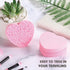 60-Count Compressed Facial Sponges, 100% Natural Cosmetic Spa Sponges for Facial Cleansing, Exfoliating Mask (Pink Heart)...