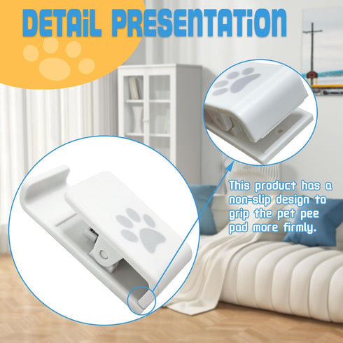Dog Pee Pad Holder-Securely Holds Training Pads Indoor Potty Training-Ideal for Leg-Lifting Puppies-White(4 Pack)...
