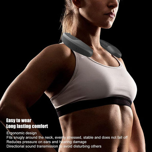 Yoidesu Neckband Portable Bluetooth Speakers, Bluetooth 5.3 Wearable Speaker, Hands Calling, 3D Stereo Surround Sound, Lightweight Outdoor Sound B...