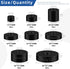 Glarks 40Pcs 8 Sizes Round Rubber Spacer Assortment Kit, Multi Purpose Black Round Neoprene Washers Anti Vibration Rubber Spacer Bushings for Elec...