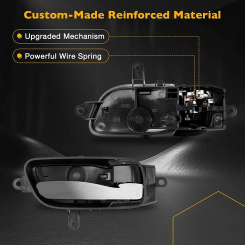Gledewen Interior Door Handle Front Rear Right Passenger Side | for 2013-2017 Nissan Altima Pathfinder, 2015 2017 Nissan Titan, 2016-2017 Titan XD...