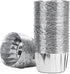 EUSOAR Aluminum Foil Silver Cupcake Liners, 50Pcs Disposable Muffin Liners, Baking Cups, Aluminum Cupcake Tip Pan Ramekin Holders, Little Pudding ...