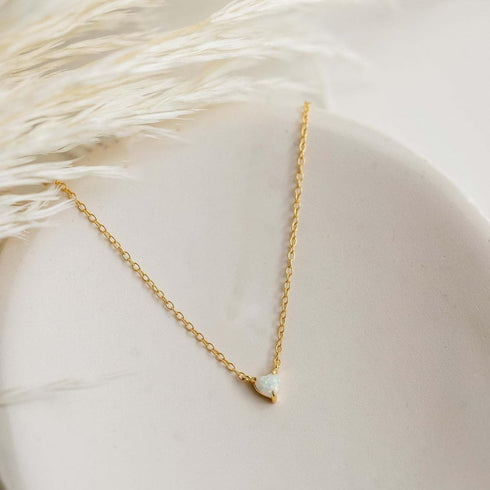 Cute Gold Heart Necklace, Tiny 14K Gold Plated Love Heart Necklace Trendy Small Diamond Open Heart Pendant Necklace Dainty Gold Necklaces for Wome...
